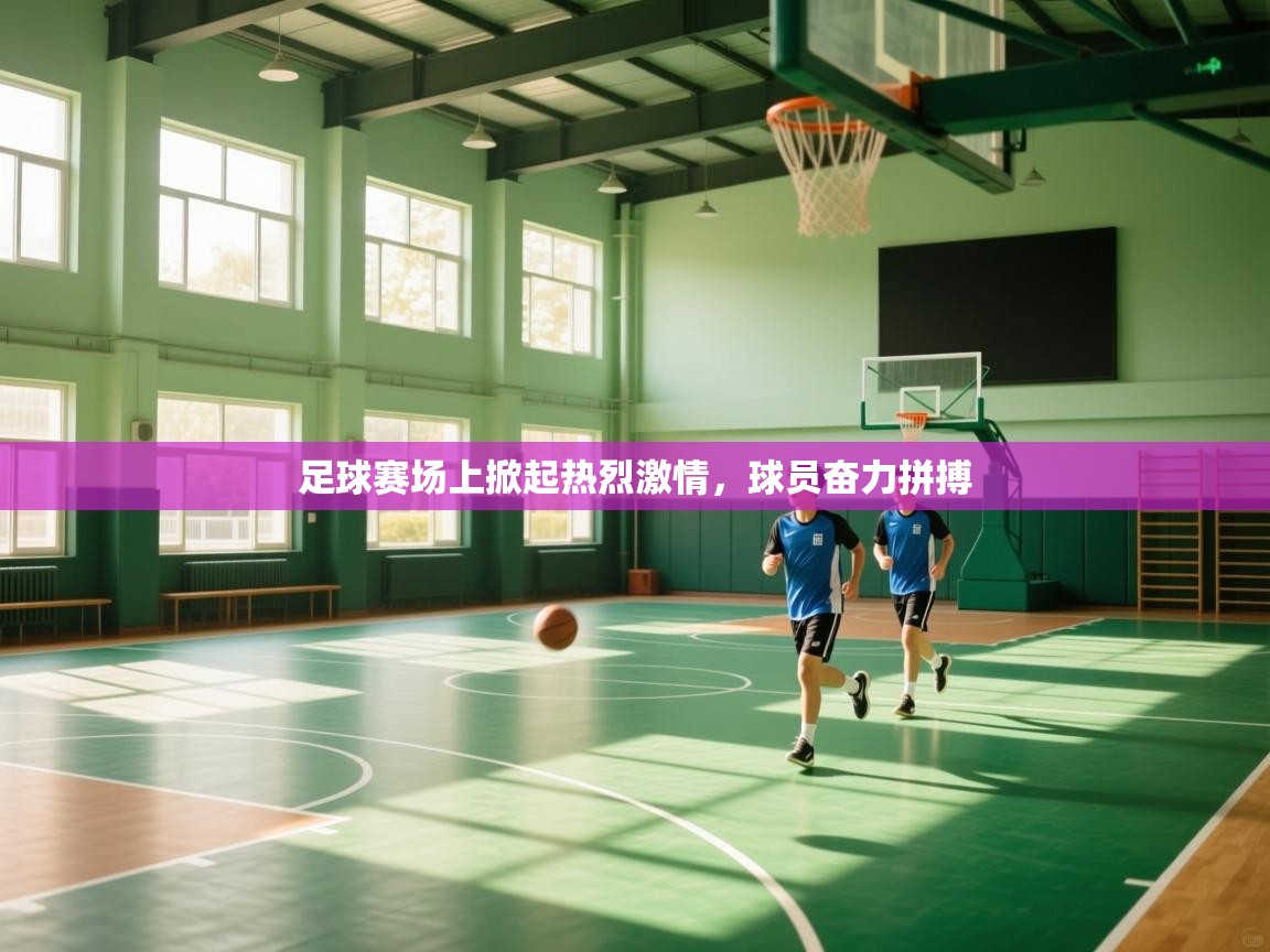 足球赛场上掀起热烈激情，球员奋力拼搏